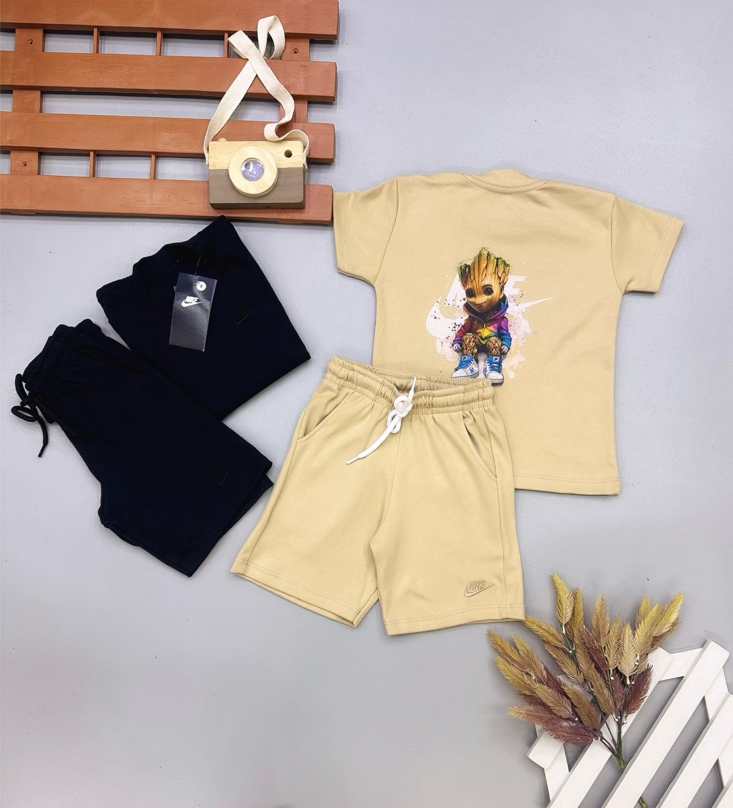 Conjunto Verão Suedine NK Infantil - Última Peça