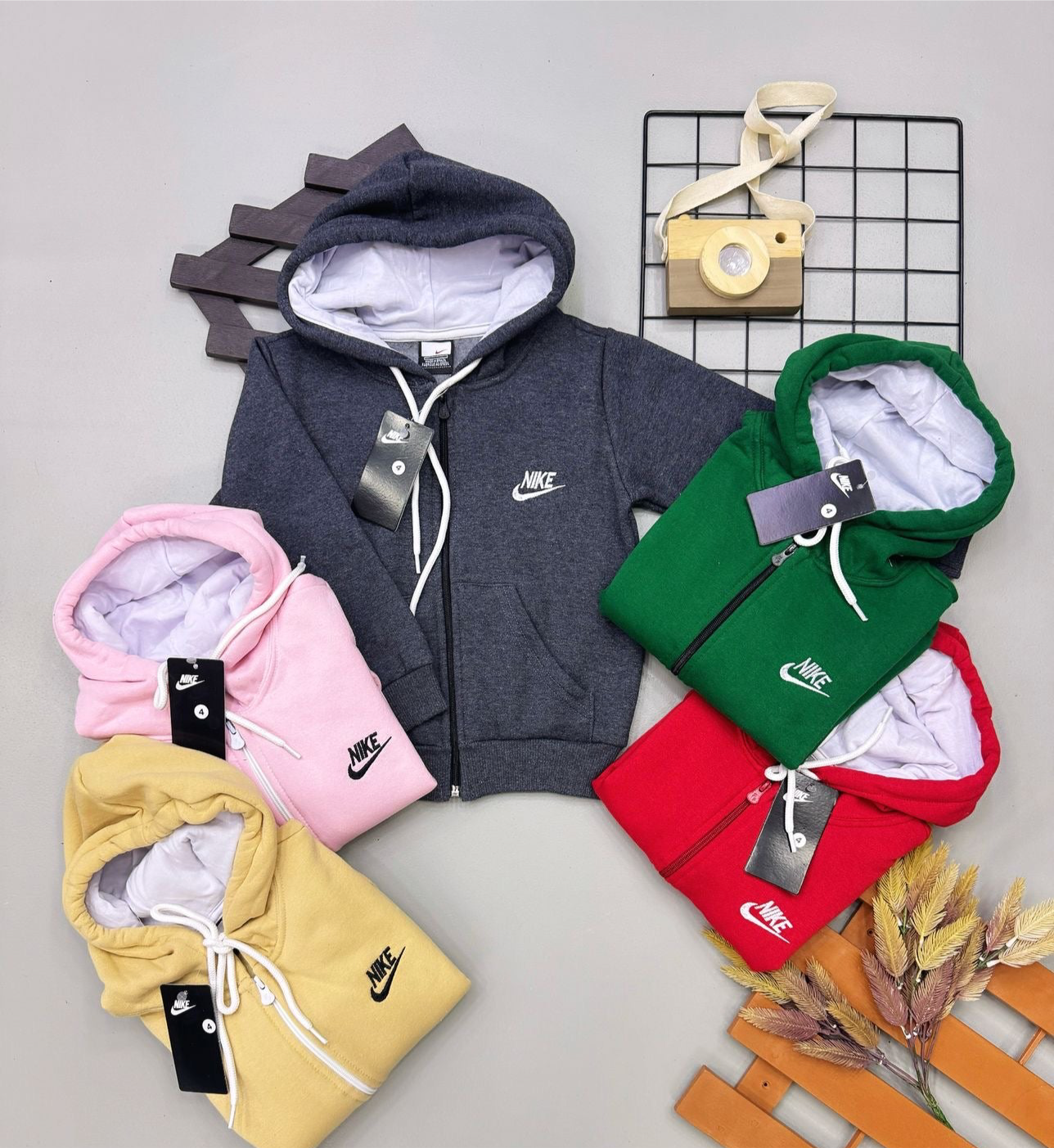 Blusa Moletom Capuz NK Infantil - Última Peça