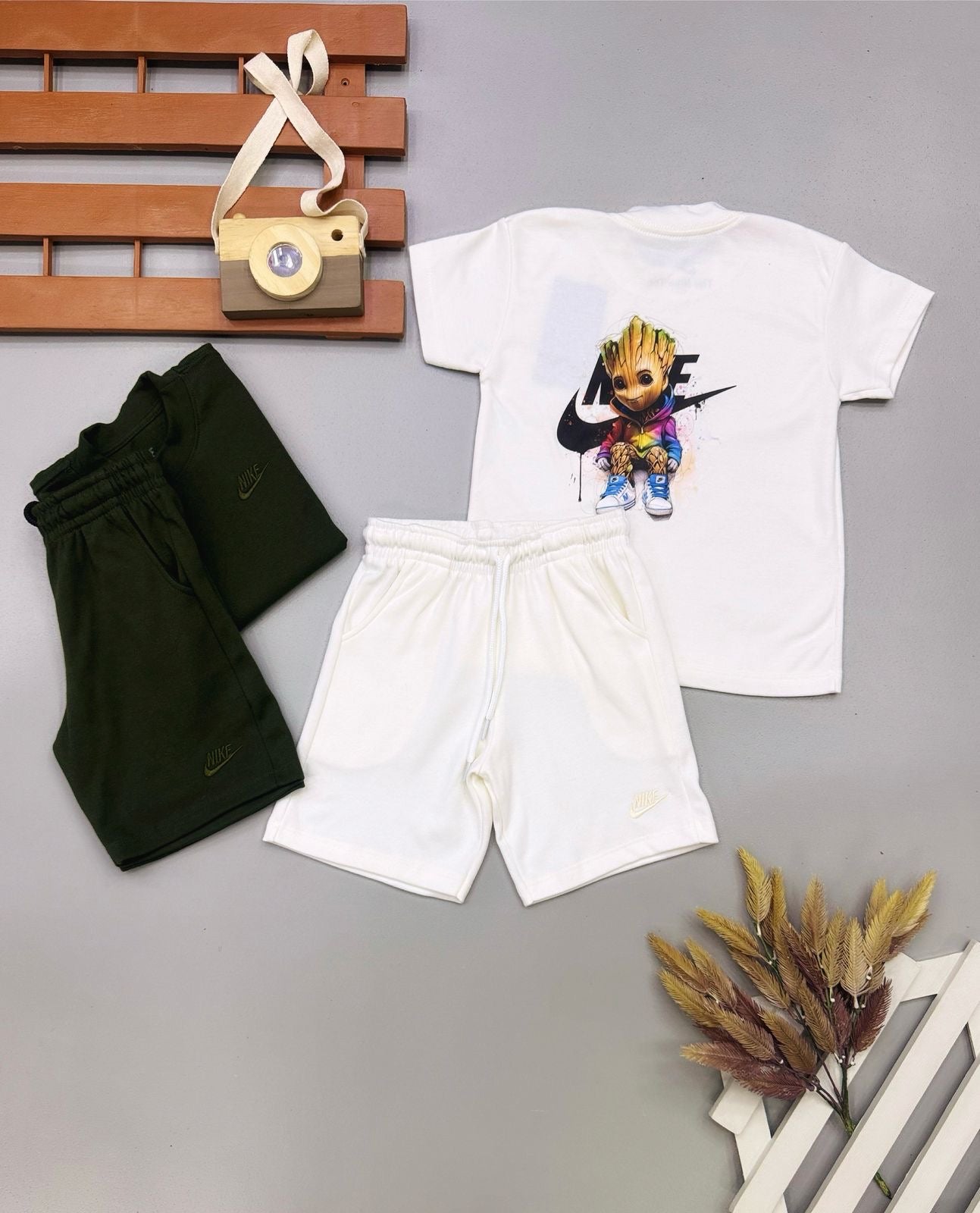 Conjunto Verão Suedine NK Infantil - Última Peça