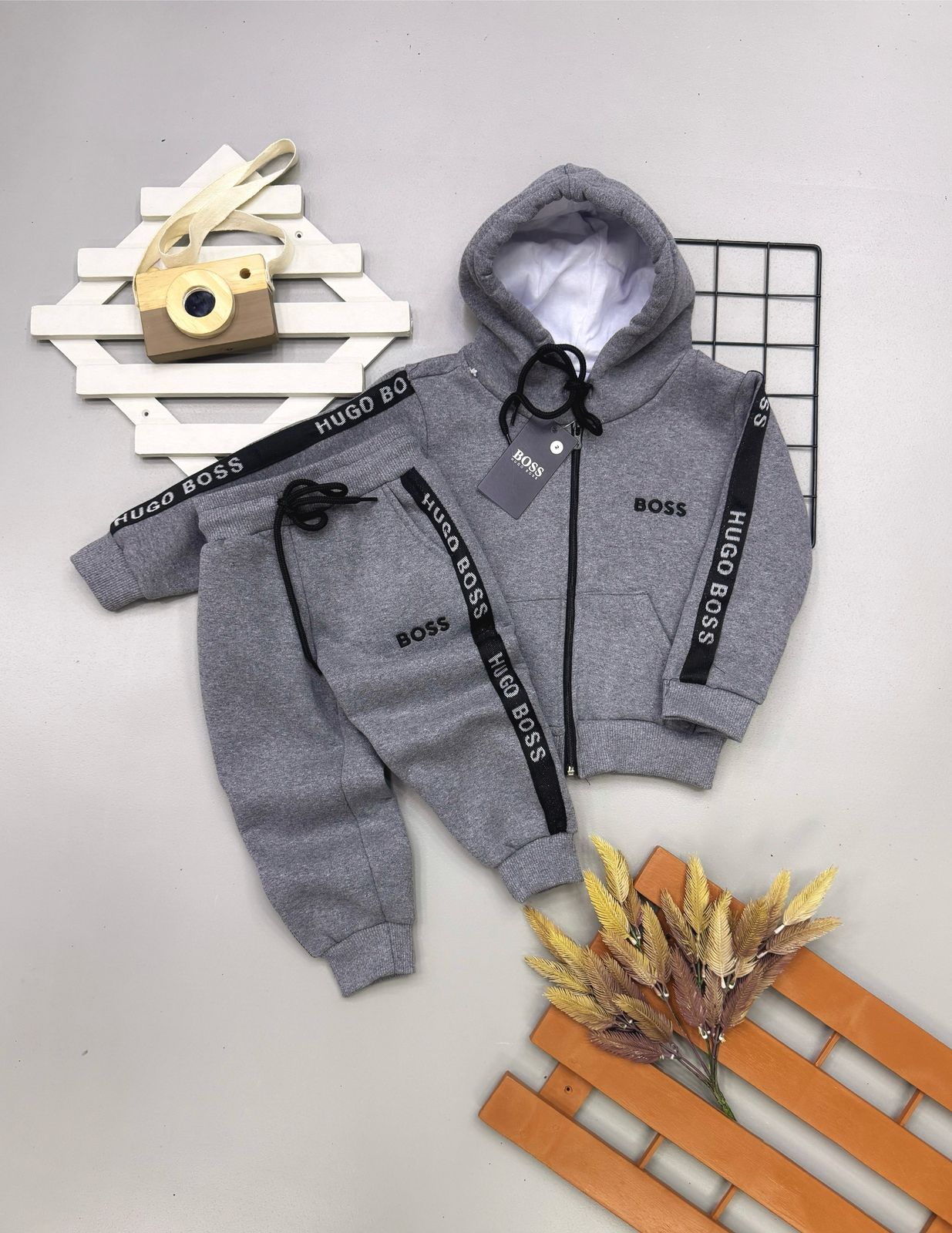 Conjunto Moletom HB Listra Infantil - Última Peça