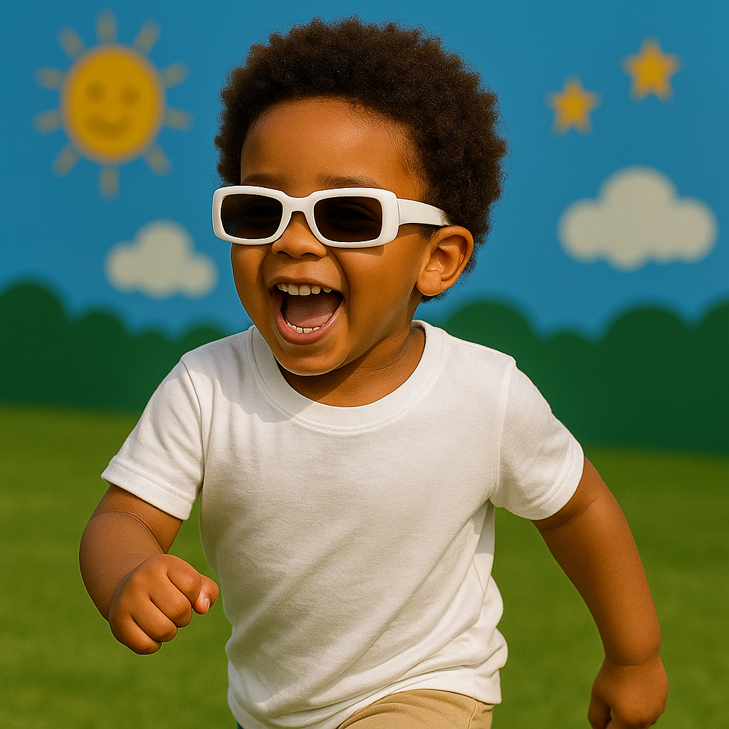 Óculos Retro Infantil - Estilo e Segurança