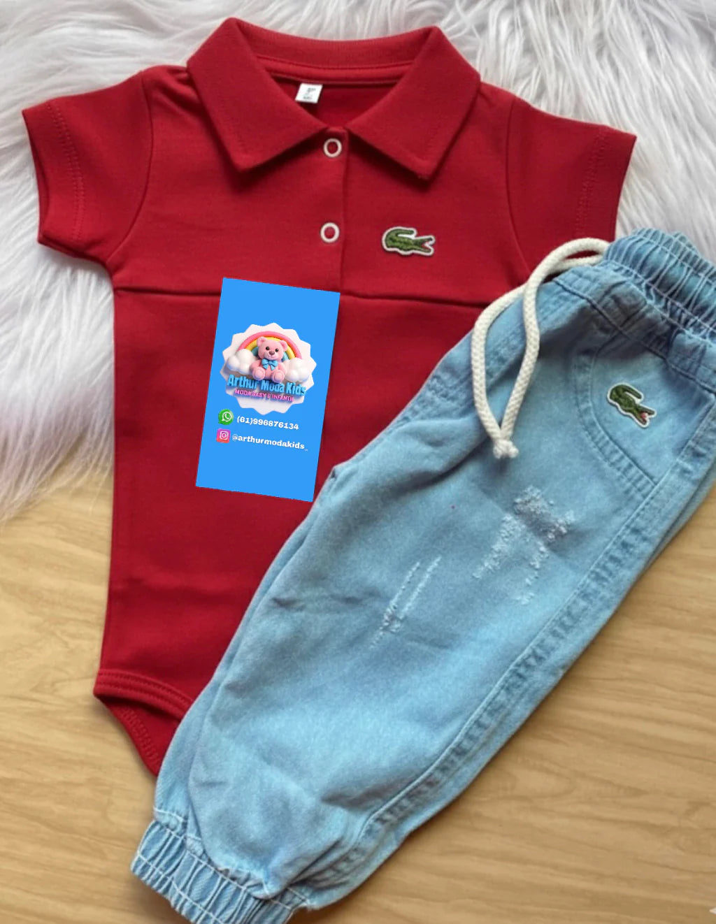 Calça jeans + Body Polo