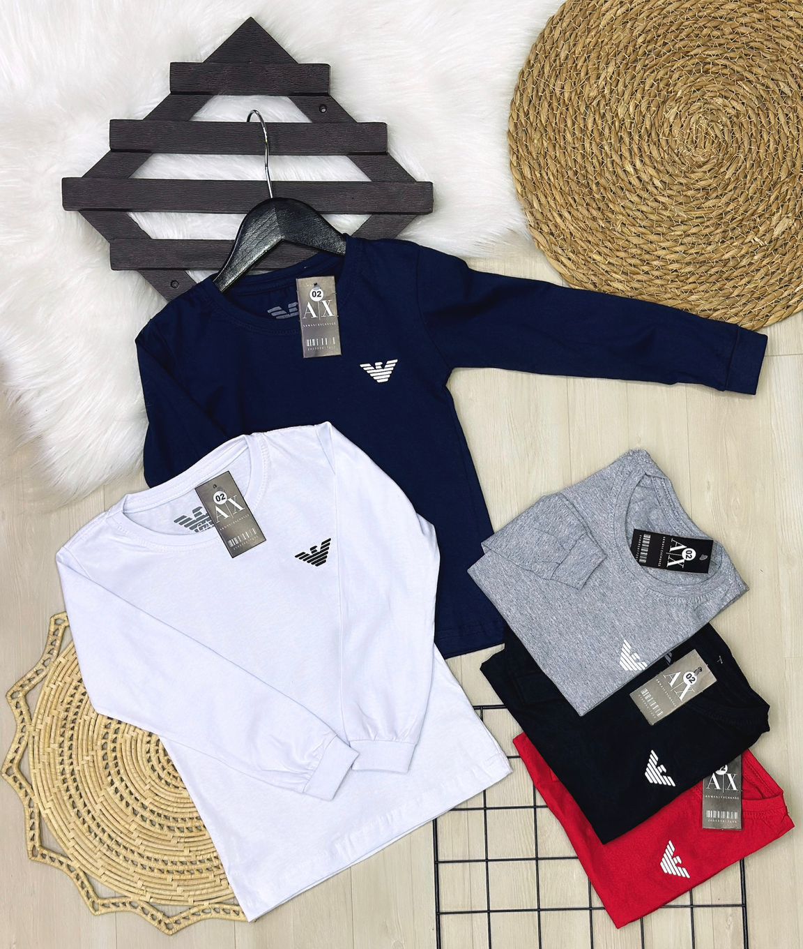 Camiseta EA7 Manga Longa Infantil - Última Peça