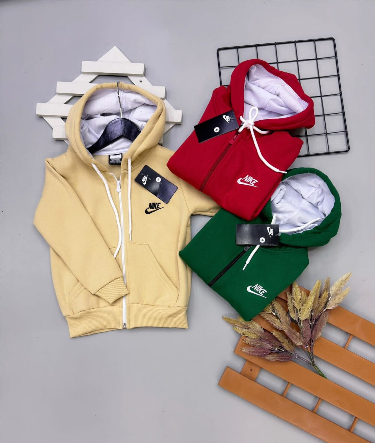 Blusa Moletom Zíper NK - Última Peça