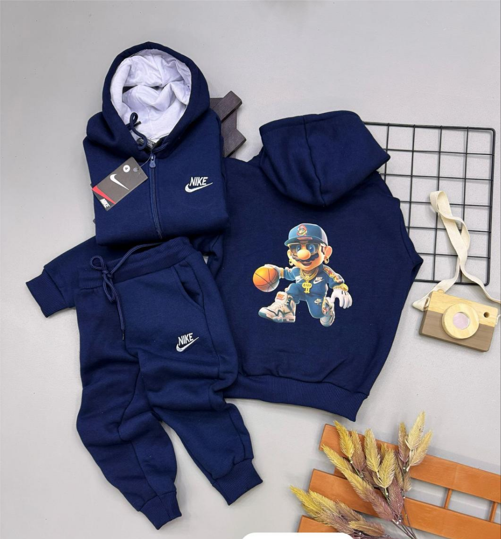 Conjunto Moletom NK Mario Bros Infantil - Última Peça