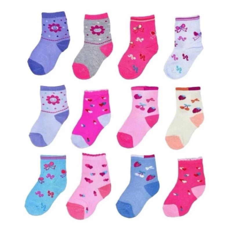 Kit 24 Pares de Meia Infantil - Menina Super Promoção!